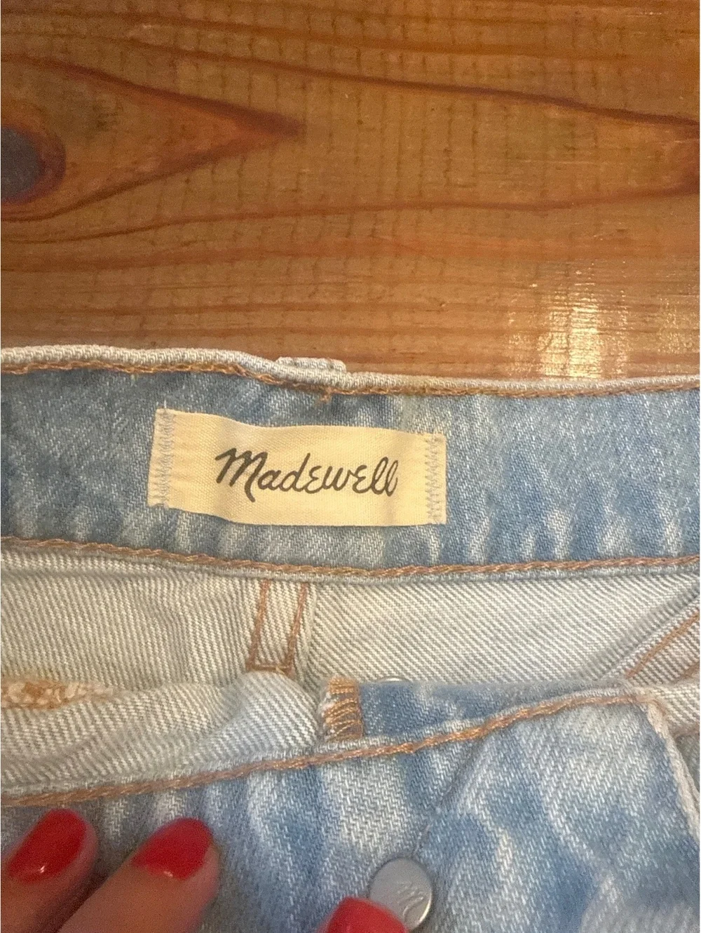 Madewell The Momjean Short Denim Shorts Size 24